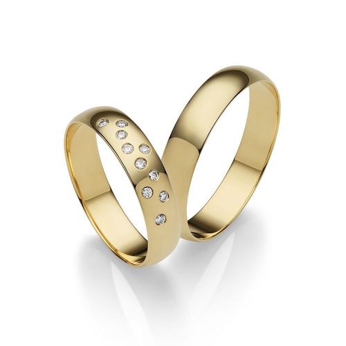 4007972651977 - Trauring FIRETTI Schmuck Geschenk Gold 375 Hochzeit Ehering LIEBE Fingerringe Gr 50 ohne Brillanten Gelbgold 375 45 mm gelb (gelbgoldfarben) Trauringe Made in Germany wahlweise mit oder ohne Brillanten