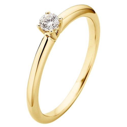 4260710532253 - Fingerring PHÖNIX Schmuck Geschenk Gold 333 Damenring Solitär LIEBE Fingerringe Gr 48 014 ct SI = kleine Einschlüsse Gelbgold 333 20 mm gelb (gelbgoldfarben) Damen Fingerringe Goldring mit oder ohne Brillant - Made in Germany