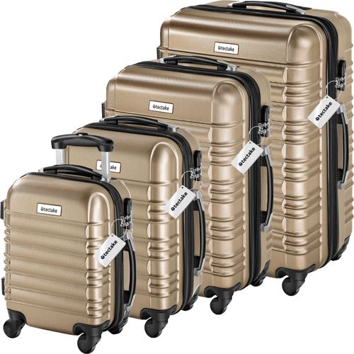 4061173255754 - tectake® Hartschalenkoffer-Set 4-teilig aus robustem ABS-Kunststoff inkl Kofferwaage und -anhänger 360° drehbare abnehmbare Rollen mit Sicherheits-Zahlenschloss 4061173255754 - tectake® Hartschalenkoffer-Set 4-teilig aus robustem ABS-Kunststoff inkl Kofferwaage und -anhänger 360° drehbare abnehmbare Rollen mit Sicherheits-Zahlenschloss