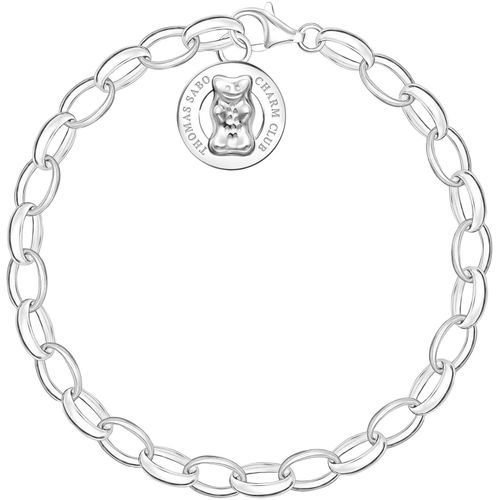 4051245578744 - Charm-Armband THOMAS SABO THOMAS x HARIBO Schmuck Charm-Armband Armbänder Gr 17 Silber 925 (Sterlingsilber) silberfarben Damen Charm Armbänder