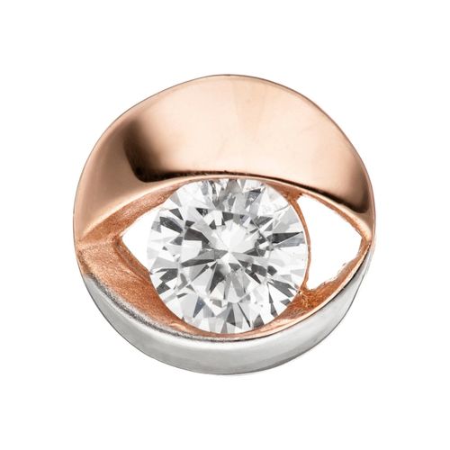 4061861029322 - Runder Anhänger JOBO Schmuckanhänger Gr Roségold 333 rosegold (roségold 333) Damen Anhänger rund 333 Roségold bicolor mit Zirkonia