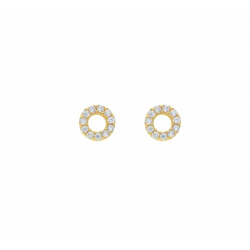 4065633624111 - Paar Ohrhänger ADELIA´S 1 333 Gold Ohrringe   Ohrstecker mit Zirkonia Ø 62 mm Gr Damen Gelbgold 333 goldfarben (gold) Damen Ohrhänger mit Zirkonia Goldschmuck für