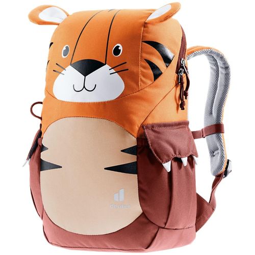 4046051142142 - deuter Rucksack Kikki Tiger-Motiv Brustgurt für Kinder orange