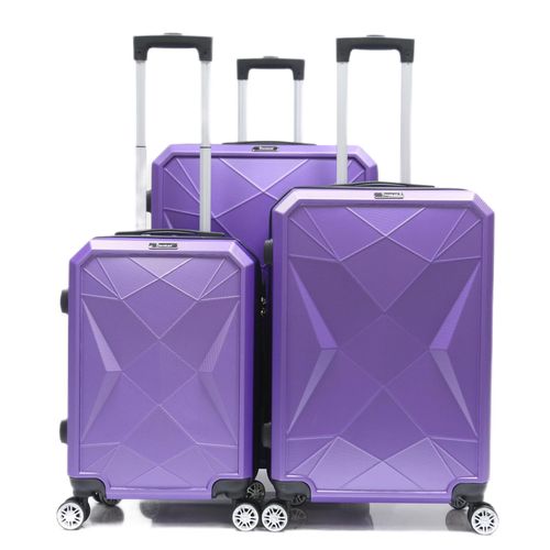 4255698221848 - Reisekoffer ABS-03 Koffer 3-teilig Hartschale Trolley Set Kofferset Handgepäck Gepäck Reisetasche