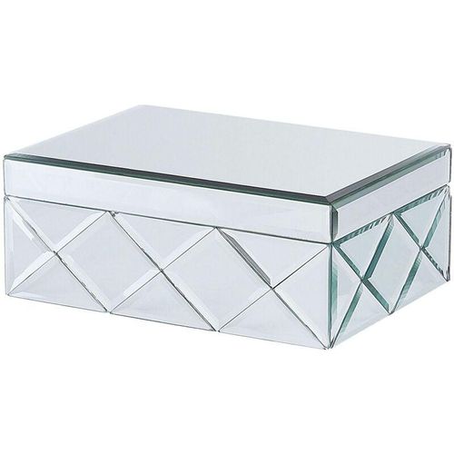 4251682255530 - Beliani - Schmuckkästchen Glas mdf Spiegel Optik Schmuckaufbewahrung Elegant Modern Schlafzimmer Wohnzimmer Badezimmer