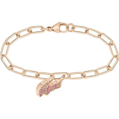 7613272584982 - Armkette LACOSTE CROCODILE 2040306 2040363 Armbänder Gr Edelstahl rosa (roségoldfarben lila violett rose pink transparent transparent) Damen Armketten mit Glasstein 7613272584982 - Armkette LACOSTE CROCODILE 2040306 2040363 Armbänder Gr Edelstahl rosa (roségoldfarben lila violett rose pink transparent transparent) Damen Armketten mit Glasstein