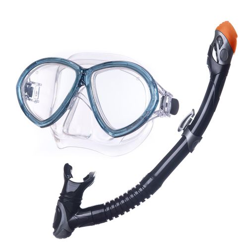 8005115900759 - SALVAS Set Formula Tauch Maske + Schnorchel Taucher DryTop Anti Beschlag Silikon
