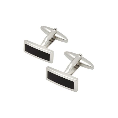 4032057061754 - Manschettenknöpfe mit Einfassung in Onyx-Optik