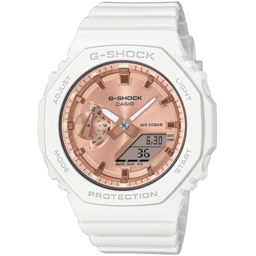 4549526359330 - Chronograph CASIO G-SHOCK GMA-S2100MD-7AER Armbanduhren weiß Damen Quarzuhren Quarzuhr Armbanduhr Damen Herren digital bis 20 bar wasserdicht