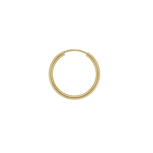 4006046414128 - Paar Creolen VIVANCE 585 - Gelbgold glanz 20 mm Ohrringe Gr ONE-SIZE Gold gelb Damen Creolen