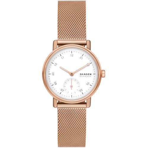 4064092231885 - Quarzuhr SKAGEN KUPPEL LILLE SKW3099 Armbanduhren rosegold (roségoldfarben) Damen Quarzuhren Armbanduhr Damenuhr dezentrale Sekunde Edelstahlarmband