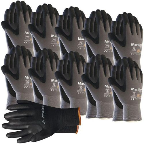 9010582015188 - Maxiflex Handschuhe Gr 11 Ultimate 10 Paar - Arbeitshandschuhe Herren und Damen mit hervorragendem Grip - Montagehandschuhe Nitril