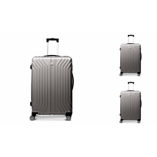 4047125023695 - 3-tlg vertical line ABS Hartschalenkofferset Trolley Zahlenschloss 4047125023695 - 3-tlg vertical line ABS Hartschalenkofferset Trolley Zahlenschloss