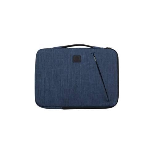 3130630171225 - Laptophülle Business für Laptops 13-14 gepolstert Griff & Reißverschlussfach B 370 x T 25 x H 280 mm Post-Consumer-Polyester blau