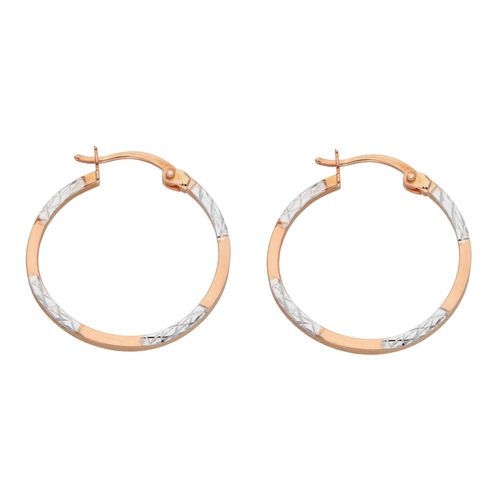 9008005156891 - Paar Creolen VIVANCE Bicolor Creolen Ohrringe Gr Roségold 375 rosegold (roségold 375) Damen Creolen diamantiert 9008005156891 - Paar Creolen VIVANCE Bicolor Creolen Ohrringe Gr Roségold 375 rosegold (roségold 375) Damen Creolen diamantiert