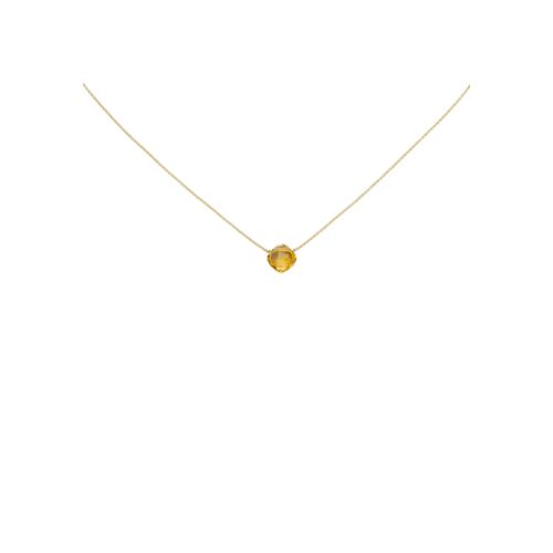 4061861133821 - Kette mit Anhänger JOBO Halsketten Gr Gelbgold 750 Länge 45 cm gelb (gelbgold 750) Damen 750 Gold mit Citrin 45 cm 4061861133821 - Kette mit Anhänger JOBO Halsketten Gr Gelbgold 750 Länge 45 cm gelb (gelbgold 750) Damen 750 Gold mit Citrin 45 cm