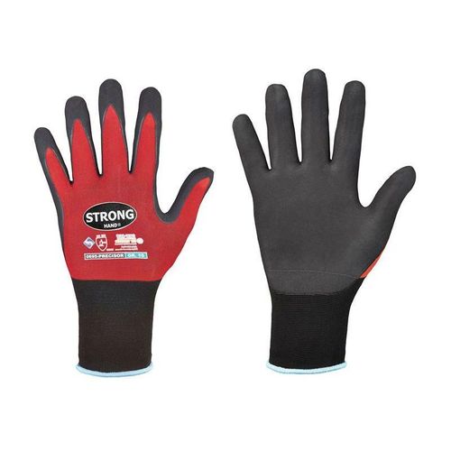 4025888279122 - Handschuhe precisor Größe 10 rot schwarz en 420 en 388 PSA-Kategorie ii - Stronghand