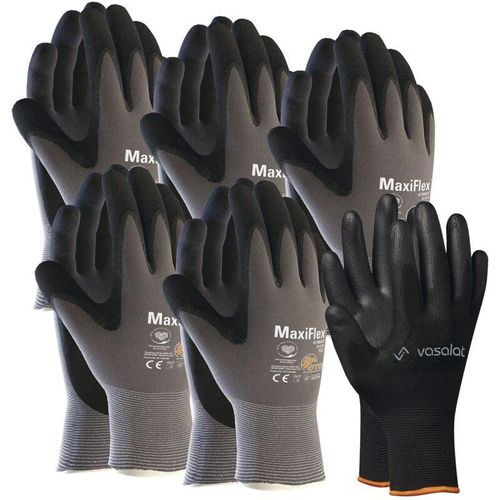 9010582015119 - Vasalat - Maxiflex Handschuhe Größe 8 Ultimate 5 Paar - Arbeitshandschuhe Herren und Damen mit hervorragendem Grip - Montagehandschuhe Nitril