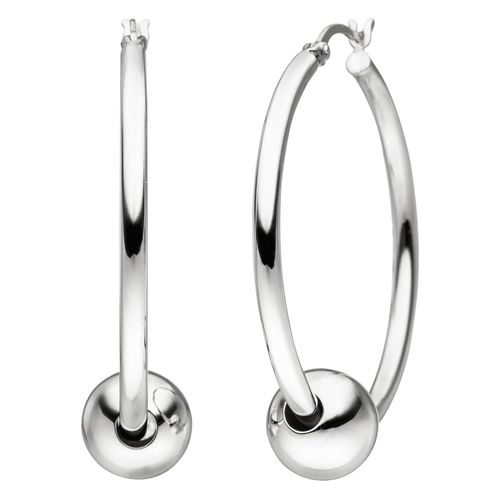 4061861070867 - Paar Creolen JOBO Kugel Ohrringe Gr Silber 925 (Sterlingsilber) silberfarben (silber 925) Damen Creolen 925 Silber 4061861070867 - Paar Creolen JOBO Kugel Ohrringe Gr Silber 925 (Sterlingsilber) silberfarben (silber 925) Damen Creolen 925 Silber
