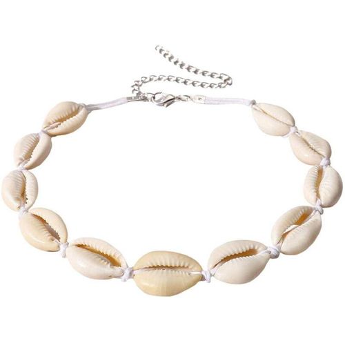 0754495670643 - Northix - Choker-Halskette mit Muscheln - Weiß