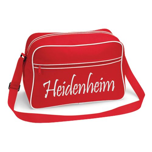 4068859159139 - multifanshop Retrotasche - Heidenheim - Schriftzug - Druck weiß - Tasche 4068859159139 - multifanshop Retrotasche - Heidenheim - Schriftzug - Druck weiß - Tasche