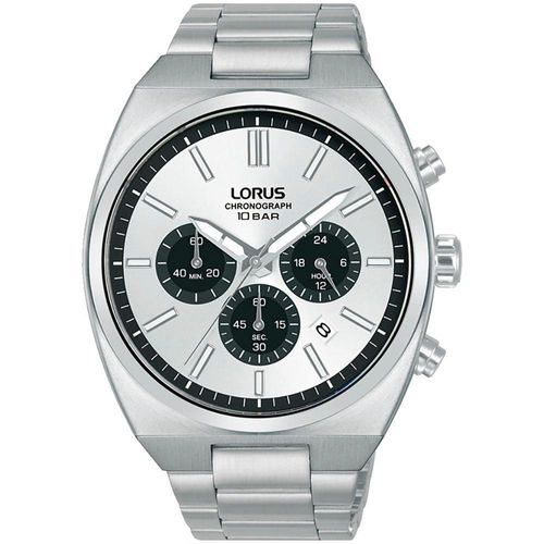 4894138361210 - Chronograph LORUS Sports Armbanduhren silberfarben (silberfarben silberfarben) Herren Quarzuhr Armbanduhr Herrenuhr Edelstahlarmband Tag Stoppfunktion