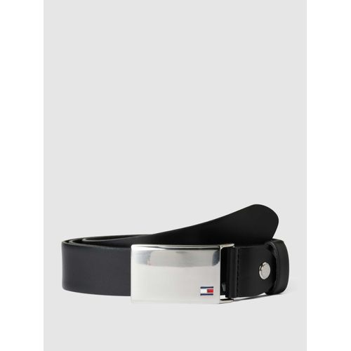 8719253572395 - TOMMY HILFIGER Ledergürtel Koppelschließe Logo-Detail für Herren schwarz 95 8719253572395 - TOMMY HILFIGER Ledergürtel Koppelschließe Logo-Detail für Herren schwarz 95