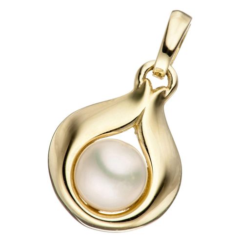 4061861167574 - Perlen-Anhänger JOBO Anhänger Tropfen mit Perle Schmuckanhänger Gr Gelbgold 333-Perlen goldfarben (gelbgold 333) Damen Anhänger 333 Gold mit einer Süßwasser-Zuchtperle 4061861167574 - Perlen-Anhänger JOBO Anhänger Tropfen mit Perle Schmuckanhänger Gr Gelbgold 333-Perlen goldfarben (gelbgold 333) Damen Anhänger 333 Gold mit einer Süßwasser-Zuchtperle