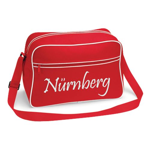 4068859162009 - multifanshop Retrotasche - Nürnberg - Schriftzug - Druck weiß - Tasche 4068859162009 - multifanshop Retrotasche - Nürnberg - Schriftzug - Druck weiß - Tasche