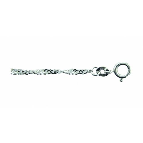 4059468453442 - Silberkette ADELIA´S 925 Silber Singapur Halskette 45 cm Ø 24 mm Halsketten Gr 45 Silber 925 (Sterlingsilber) silberfarben (silber) Damen Silberschmuck für