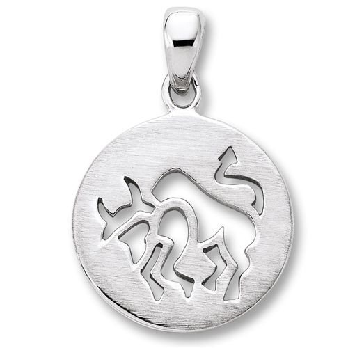 4067551586953 - Kette mit Anhänger Stier Sternzeichen aus 925 Silber Halsketten Gr Silber 925 (Sterlingsilber) silberfarben (silber) Damen Schmuckset - Set mit verstellbarer Halskette