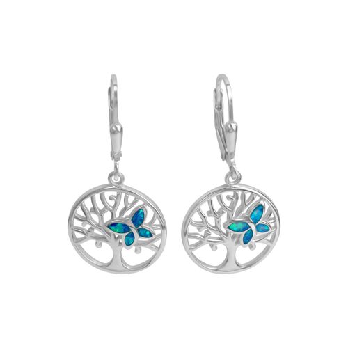 4006046359320 - Paar Ohrhänger VIVANCE 925 - Sterling Silber rhodiniert synth Opal blau Ohrringe Gr ONE-SIZE Silber 925 (Sterlingsilber) weiß (weiß blau) Damen Ohrhänger 4006046359320 - Paar Ohrhänger VIVANCE 925 - Sterling Silber rhodiniert synth Opal blau Ohrringe Gr ONE-SIZE Silber 925 (Sterlingsilber) weiß (weiß blau) Damen Ohrhänger