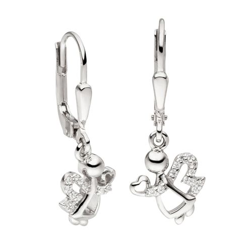 4061861182157 - Paar Ohrhänger JOBO Engel-Ohrringe Schutzengel mit 24 Zirkonia Ohrringe Gr Silber 925 (Sterlingsilber) silberfarben (silber 925 weiß) Damen 925 Silber rhodiniert 4061861182157 - Paar Ohrhänger JOBO Engel-Ohrringe Schutzengel mit 24 Zirkonia Ohrringe Gr Silber 925 (Sterlingsilber) silberfarben (silber 925 weiß) Damen 925 Silber rhodiniert