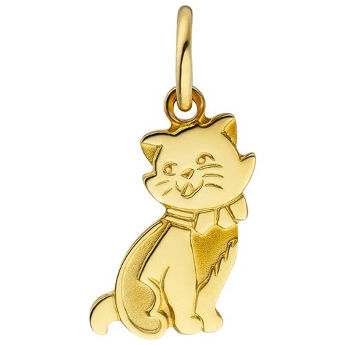 4061861119559 - Ketten-Anhänger JOBO Anhänger Katze Schmuckanhänger Gr Gelbgold 333 goldfarben (gelbgold 333) Damen Anhänger 333 Gold