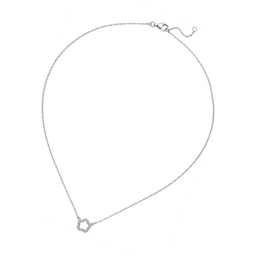 4061861182430 - Silberkette JOBO Kette mit Anhänger Blume Halsketten Gr Silber 925 (Sterlingsilber) Länge 45 cm silberfarben (silber 925) Damen 925 Silber 45 cm 4061861182430 - Silberkette JOBO Kette mit Anhänger Blume Halsketten Gr Silber 925 (Sterlingsilber) Länge 45 cm silberfarben (silber 925) Damen 925 Silber 45 cm