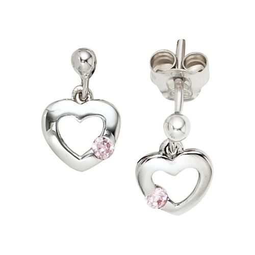 4061861092739 - Paar Ohrhänger JOBO Ohrringe Gr Silber 925 (Sterlingsilber) silberfarben (silber 925) Damen Herz 925 Silber mit Zirkonia 4061861092739 - Paar Ohrhänger JOBO Ohrringe Gr Silber 925 (Sterlingsilber) silberfarben (silber 925) Damen Herz 925 Silber mit Zirkonia