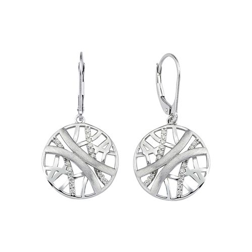 4061861136204 - Paar Ohrhänger JOBO Ohrringe Gr Silber 925 (Sterlingsilber) silberfarben (silber 925 weiß) Damen Ohrhänger rund 925 Silber mit 32 Zirkonia 4061861136204 - Paar Ohrhänger JOBO Ohrringe Gr Silber 925 (Sterlingsilber) silberfarben (silber 925 weiß) Damen Ohrhänger rund 925 Silber mit 32 Zirkonia