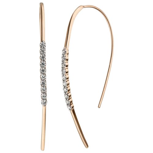 4061861130981 - Paar Ohrhänger JOBO Ohrringe Gr Silber 925 (Sterlingsilber) rosegold (roségoldfarben) Damen Ohrhänger 925 Silber roségold vergoldet mit 20 Zirkonia 4061861130981 - Paar Ohrhänger JOBO Ohrringe Gr Silber 925 (Sterlingsilber) rosegold (roségoldfarben) Damen Ohrhänger 925 Silber roségold vergoldet mit 20 Zirkonia