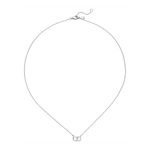 4061861158961 - Collier JOBO Halsketten Gr Silber 925 (Sterlingsilber) Länge 45 cm silberfarben (silber 925) Damen 925 Silber mit 13 Zirkonia 45 cm