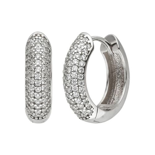 4061861146692 - Paar Creolen JOBO Ohrringe Gr Silber 925 (Sterlingsilber) silberfarben (silber 925 weiß) Damen 925 Silber mit 130 Zirkonia 4061861146692 - Paar Creolen JOBO Ohrringe Gr Silber 925 (Sterlingsilber) silberfarben (silber 925 weiß) Damen 925 Silber mit 130 Zirkonia