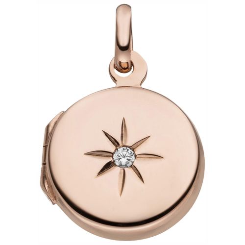 4061861158930 - Medallion-Anhänger JOBO Anhänger Medaillon Schmuckanhänger Gr Silber 925 (Sterlingsilber) rosegold (roségoldfarben weiß) Damen 925 Silber roségold vergoldet mit Zirkonia 4061861158930 - Medallion-Anhänger JOBO Anhänger Medaillon Schmuckanhänger Gr Silber 925 (Sterlingsilber) rosegold (roségoldfarben weiß) Damen 925 Silber roségold vergoldet mit Zirkonia