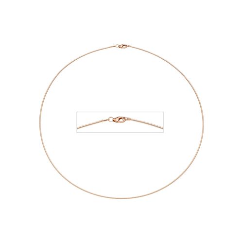 4061861075947 - Halsreif JOBO Halsketten Gr Silber 925 (Sterlingsilber) Länge 42 cm rosegold (roségoldfarben) Damen 925 Silber roségold vergoldet 42 cm 11 mm 4061861075947 - Halsreif JOBO Halsketten Gr Silber 925 (Sterlingsilber) Länge 42 cm rosegold (roségoldfarben) Damen 925 Silber roségold vergoldet 42 cm 11 mm