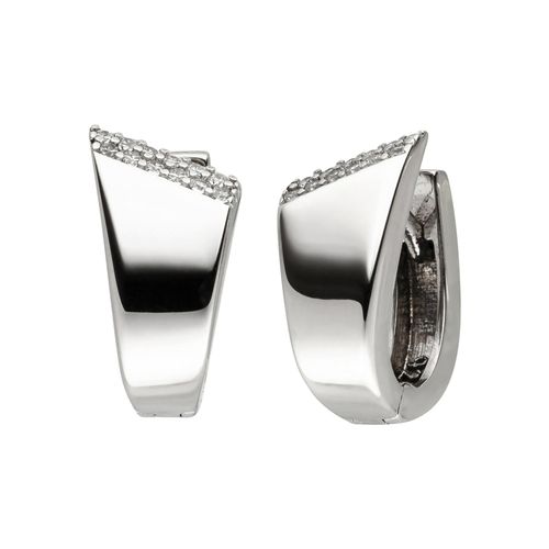 4061861146616 - Paar Creolen JOBO Ohrringe Gr Silber 925 (Sterlingsilber) silberfarben (silber 925 weiß) Damen 925 Silber mit 24 Zirkonia 4061861146616 - Paar Creolen JOBO Ohrringe Gr Silber 925 (Sterlingsilber) silberfarben (silber 925 weiß) Damen 925 Silber mit 24 Zirkonia