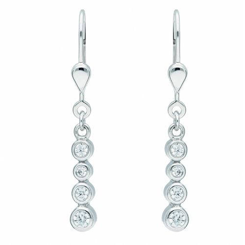 4065633623626 - Paar Ohrhänger ADELIA´S 1 925 Silber Ohrringe   mit Zirkonia Gr Damen Silber 925 (Sterlingsilber) silberfarben (silber) Damen mit Zirkonia Silberschmuck für