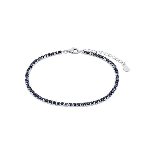 4056866135086 - Armband AMOR Tennisarmband 2037029 Armbänder Gr Silber 925 (Sterlingsilber) bunt (silberfarben blau blau) Damen mit Zirkonia (synth)