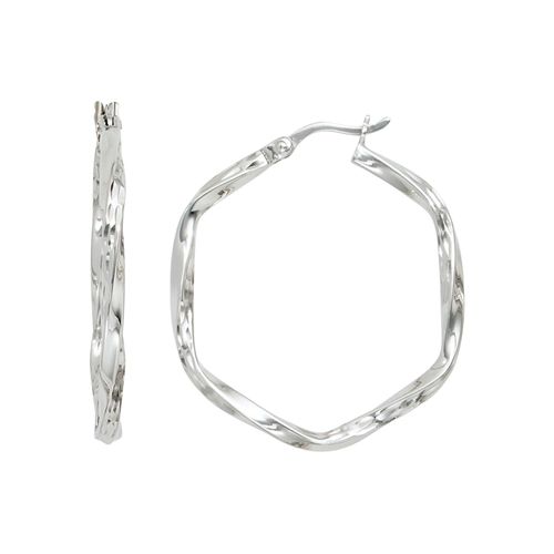 4061861096782 - Paar Creolen JOBO Ohrringe Gr Silber 925 (Sterlingsilber) silberfarben (silber 925) Damen eckig 925 Silber diamantiert 4061861096782 - Paar Creolen JOBO Ohrringe Gr Silber 925 (Sterlingsilber) silberfarben (silber 925) Damen eckig 925 Silber diamantiert