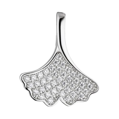 4061861066051 - Ketten-Anhänger JOBO Anhänger Ginko Schmuckanhänger Gr Silber 925 (Sterlingsilber) silberfarben (silber 925) Damen 925 Silber mit Zirkonia 4061861066051 - Ketten-Anhänger JOBO Anhänger Ginko Schmuckanhänger Gr Silber 925 (Sterlingsilber) silberfarben (silber 925) Damen 925 Silber mit Zirkonia