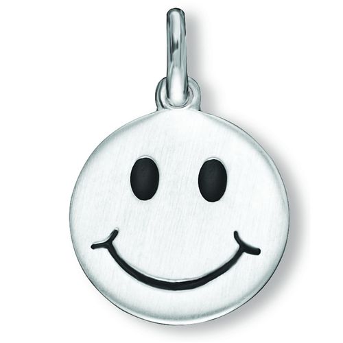 4067551505121 - Kette mit Anhänger Smiley aus 925 Silber Ø 125 mm Halsketten Gr Silber 925 (Sterlingsilber) silberfarben (silber) Damen Schmuckset - Set mit verstellbarer Halskette