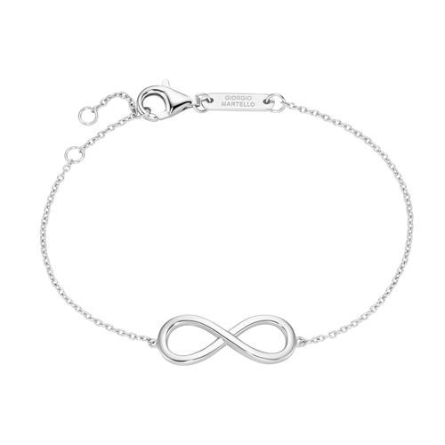 4007810240417 - Armband GIORGIO MARTELLO MILANO Infinity Silber 925 Armbänder Gr 19 cm Silber 925 (Sterlingsilber) silberfarben (silber) Damen