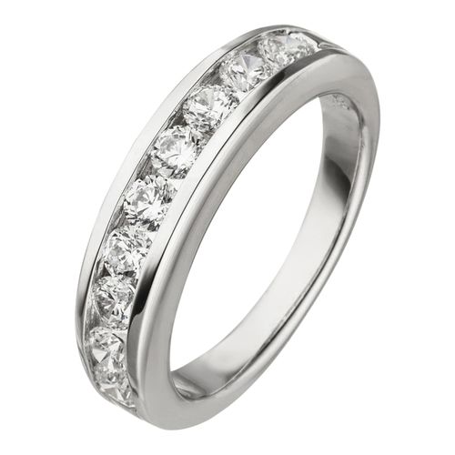 4061861130301 - Silberring JOBO Fingerringe Gr 50 Silber 925 (Sterlingsilber) silberfarben (silber 925) Damen Fingerringe 925 Silber mit 9 Zirkonia 4061861130301 - Silberring JOBO Fingerringe Gr 50 Silber 925 (Sterlingsilber) silberfarben (silber 925) Damen Fingerringe 925 Silber mit 9 Zirkonia